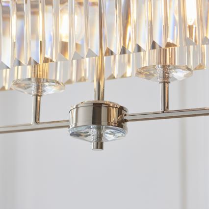 Endon 109058 - Kronleuchter an Kette 4xE14/6W/230V glänzender Chrom
