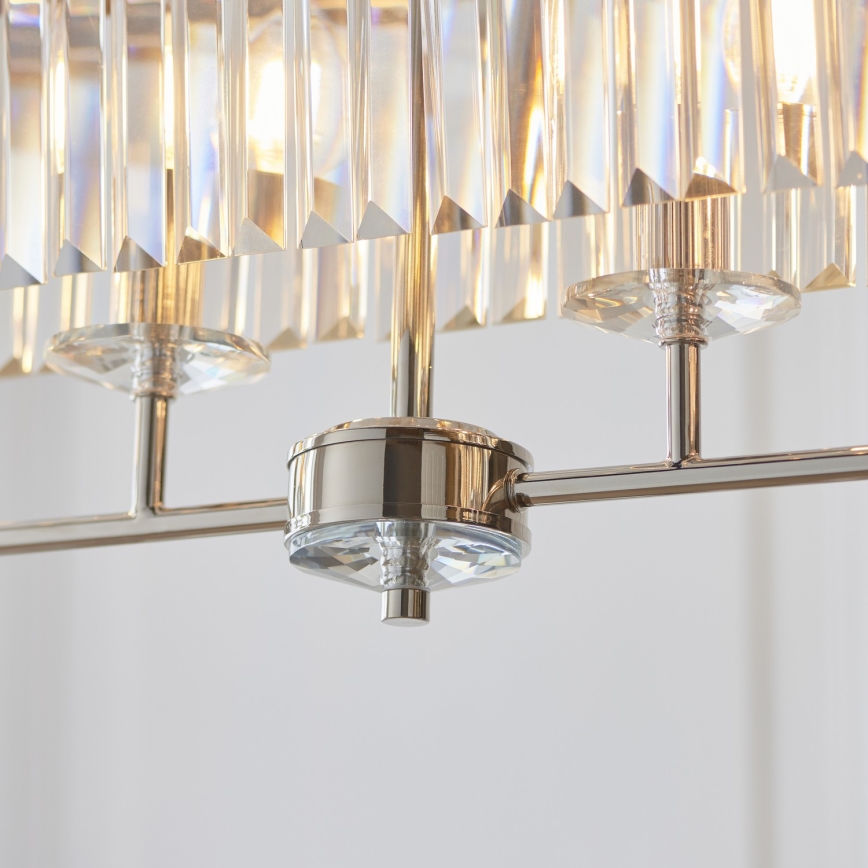 Endon 109058 - Kronleuchter an Kette 4xE14/6W/230V glänzender Chrom