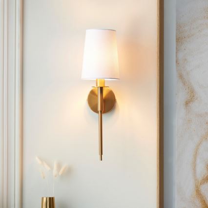 Endon 110738 - Wandleuchte 1xE14/6W/230V weiß/gold