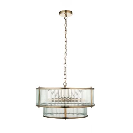 Endon 110944 - Kronleuchter an Kette RIDGETON 5xE14/6W/230V Messing