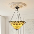 Endon 111881 - Tiffany-Hängeleuchte JAMELIA an Kette, 3xE27/10W/230V, Ø 50 cm
