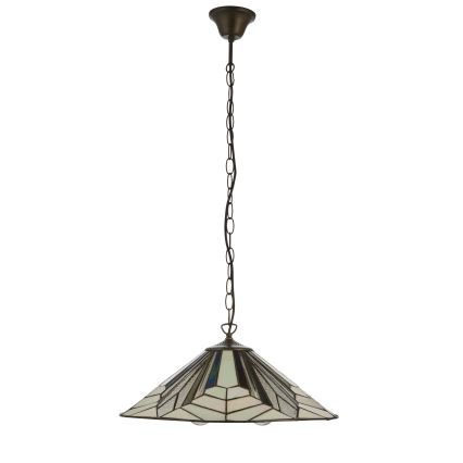 Endon 111922 - Kronleuchter mit Kette Tiffany ASTORIA 3xE27/10W/230V Ø 48 cm