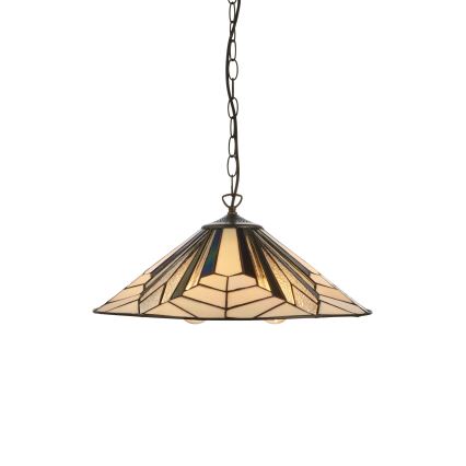 Endon 111922 - Kronleuchter mit Kette Tiffany ASTORIA 3xE27/10W/230V Ø 48 cm