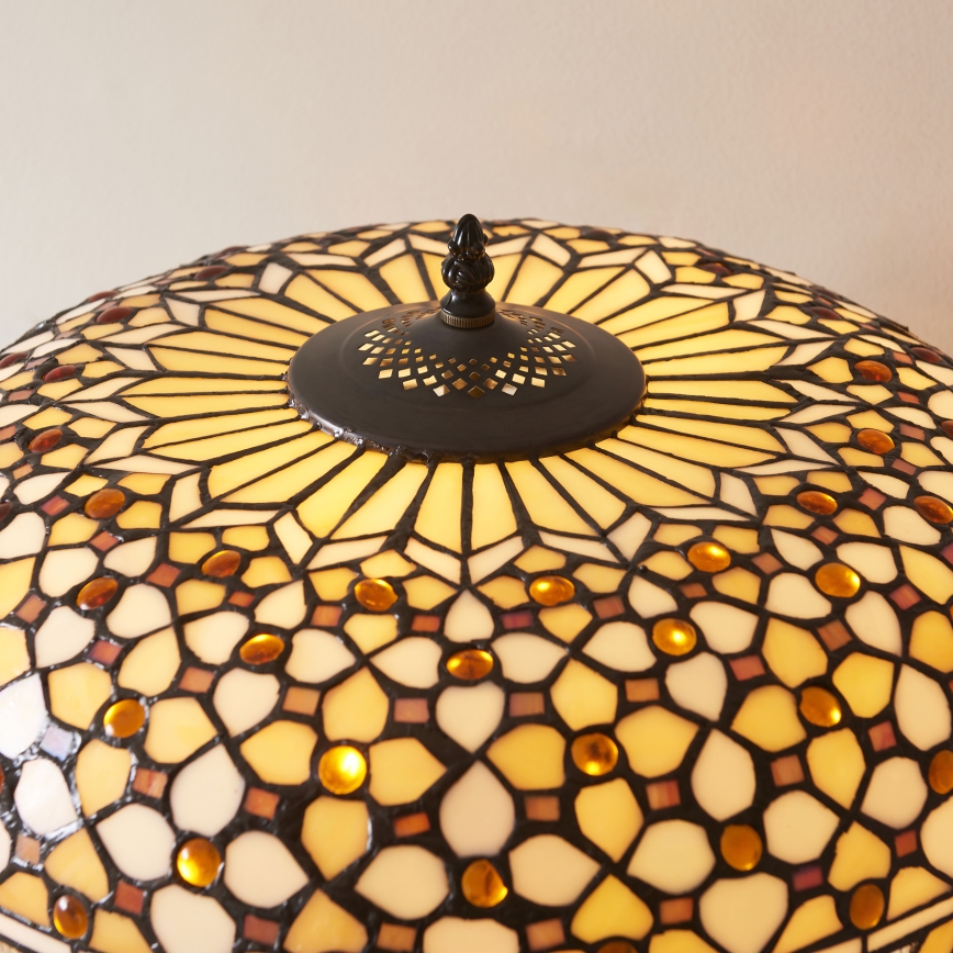 Endon 112178 - Tischleuchte Tiffany MILLE FEUX 2xE14/40W/230V Ø 45 cm