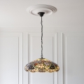 Endon 112193 - Tiffany-Kronleuchter an Kette SULLIVAN 3xE27/60W/230V Ø 57 cm