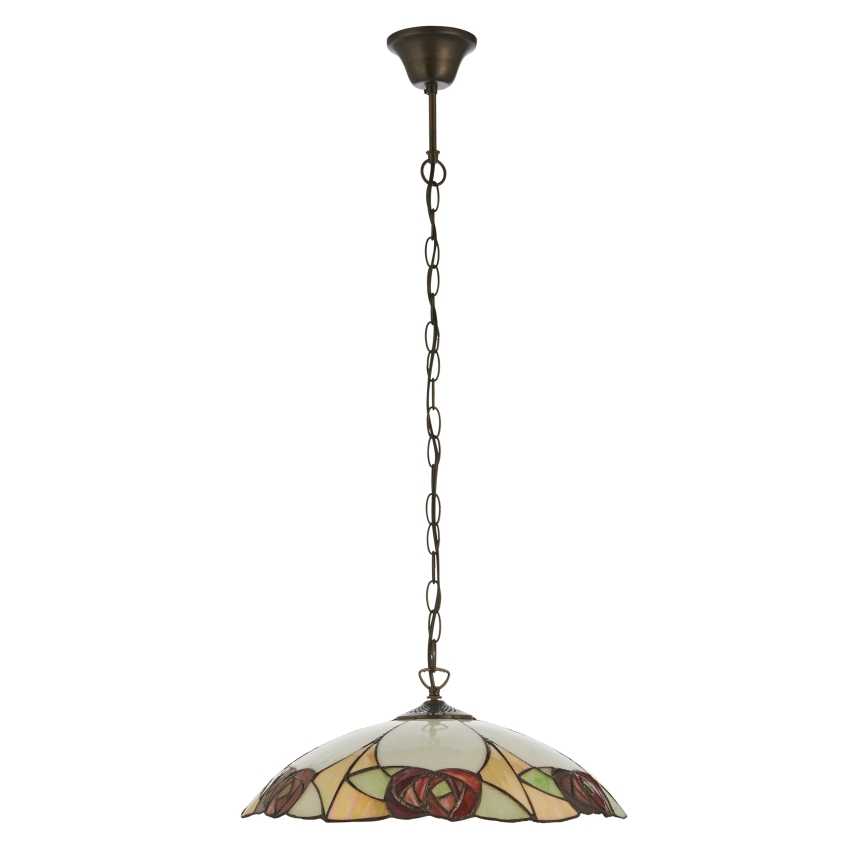 Endon 112197 - Kronleuchter an Kette Tiffany INGRAM 1xE27/60W/230V Ø 45 cm
