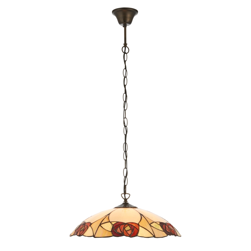 Endon 112197 - Kronleuchter an Kette Tiffany INGRAM 1xE27/60W/230V Ø 45 cm