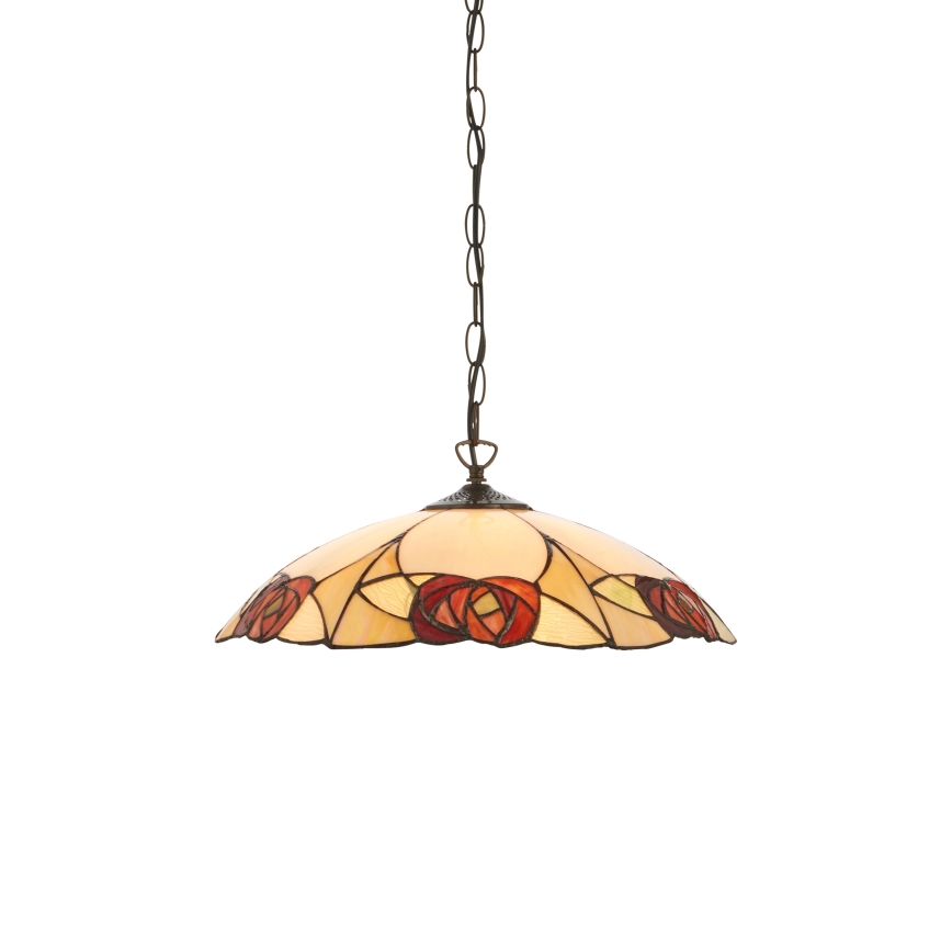 Endon 112197 - Kronleuchter an Kette Tiffany INGRAM 1xE27/60W/230V Ø 45 cm