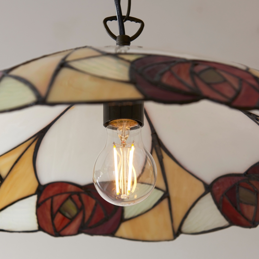 Endon 112197 - Kronleuchter an Kette Tiffany INGRAM 1xE27/60W/230V Ø 45 cm