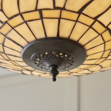 Endon 112251 - Kronleuchter an Kette Tiffany DRAGONFLY 3xE27/60W/230V Ø 50 cm
