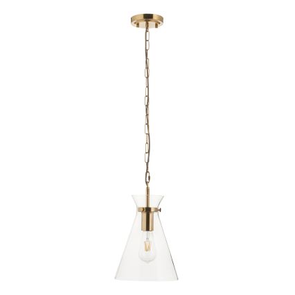 Endon 112859 - Ketten-Hängeleuchte HARLOW 1xE27/10W/230V Messing