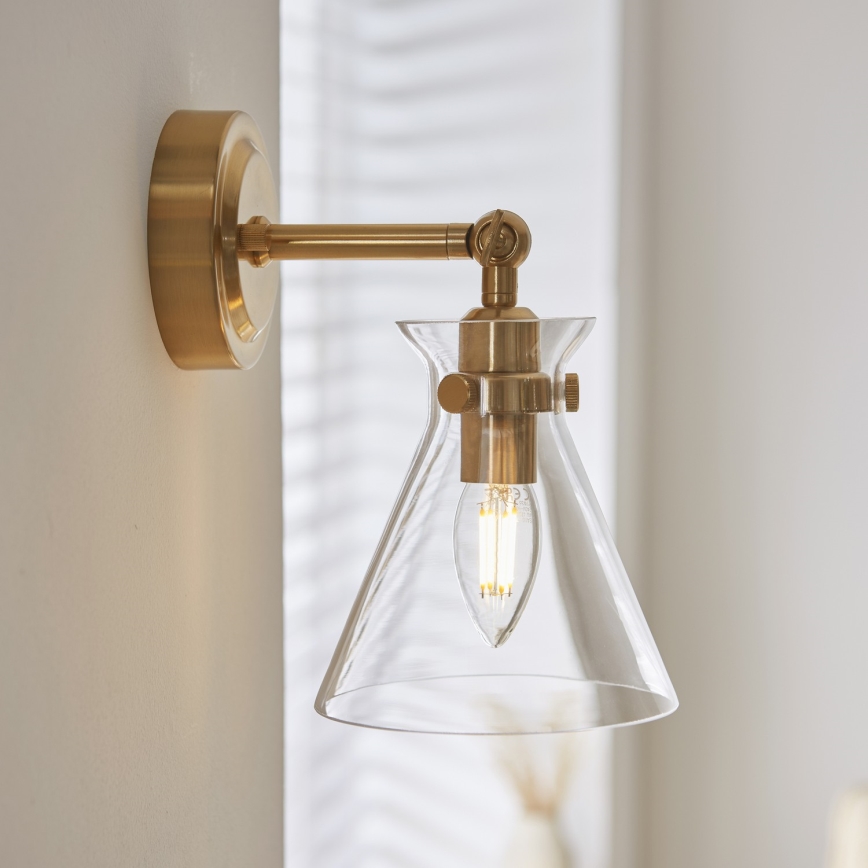 Endon 112861 - Wandspot HARLOW 1xE14/7W/230V goldfarben
