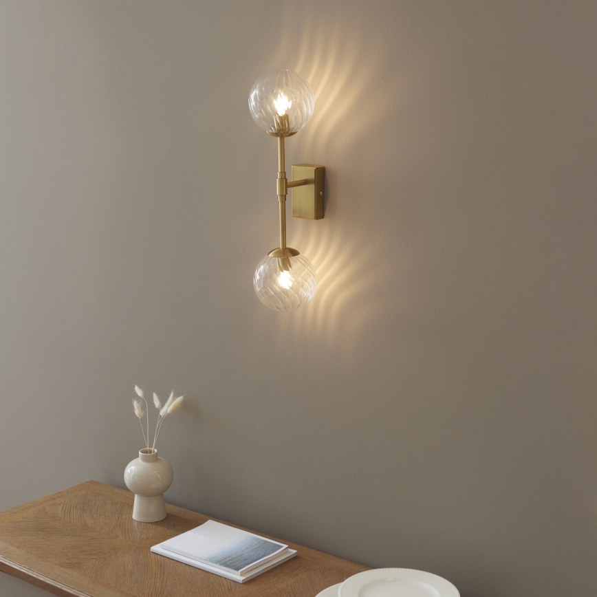 Endon 114042 - Wandleuchte 2xG9/3,2W/230V goldfarben