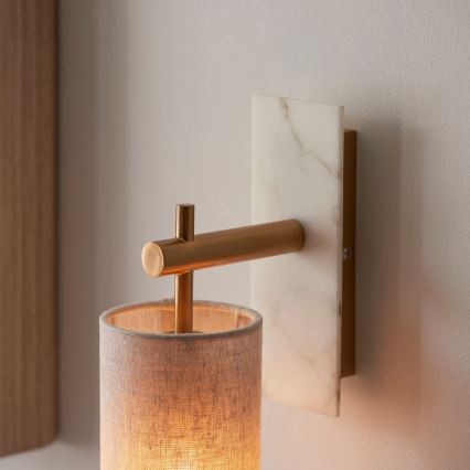 Endon 114201 - Wandleuchte 1xE14/7W/230V beige/goldfarben