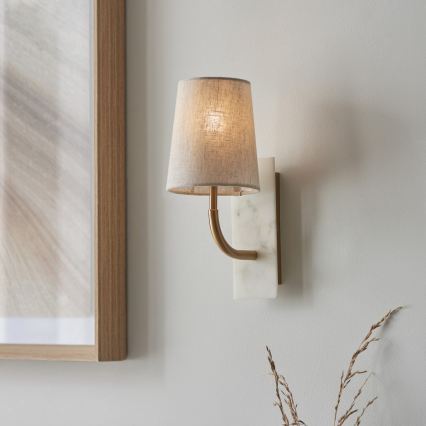 Endon 114202 - Wandleuchte 1xE14/7W/230V beige/gold