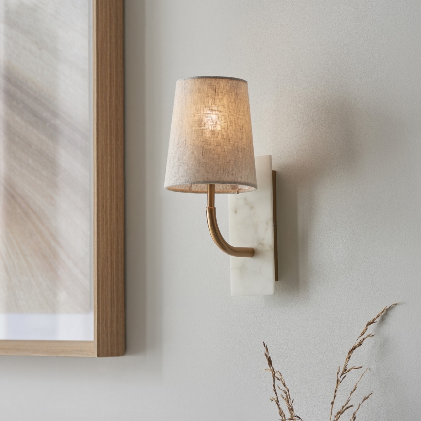 Endon 114202 - Wandleuchte 1xE14/7W/230V beige/gold