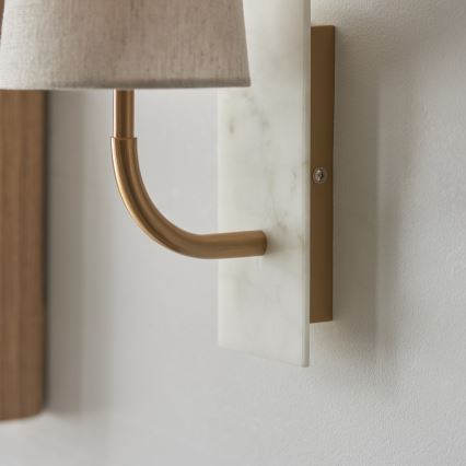 Endon 114202 - Wandleuchte 1xE14/7W/230V beige/gold