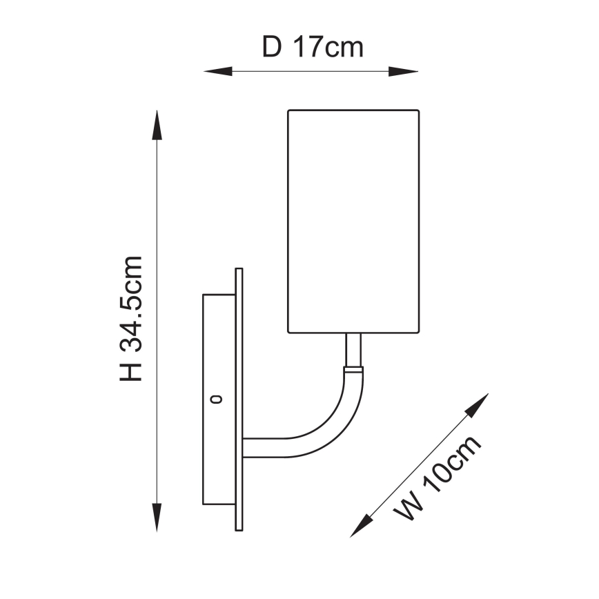 Endon 114203 - Wandleuchte 1xE14/7W/230V beige/gold