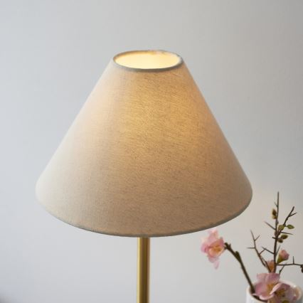 Endon 114211 - Tischlampe 1xE14/7W/230V beige/Messing