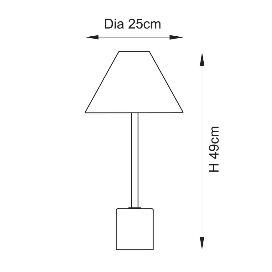 Endon 114211 - Tischlampe 1xE14/7W/230V beige/Messing