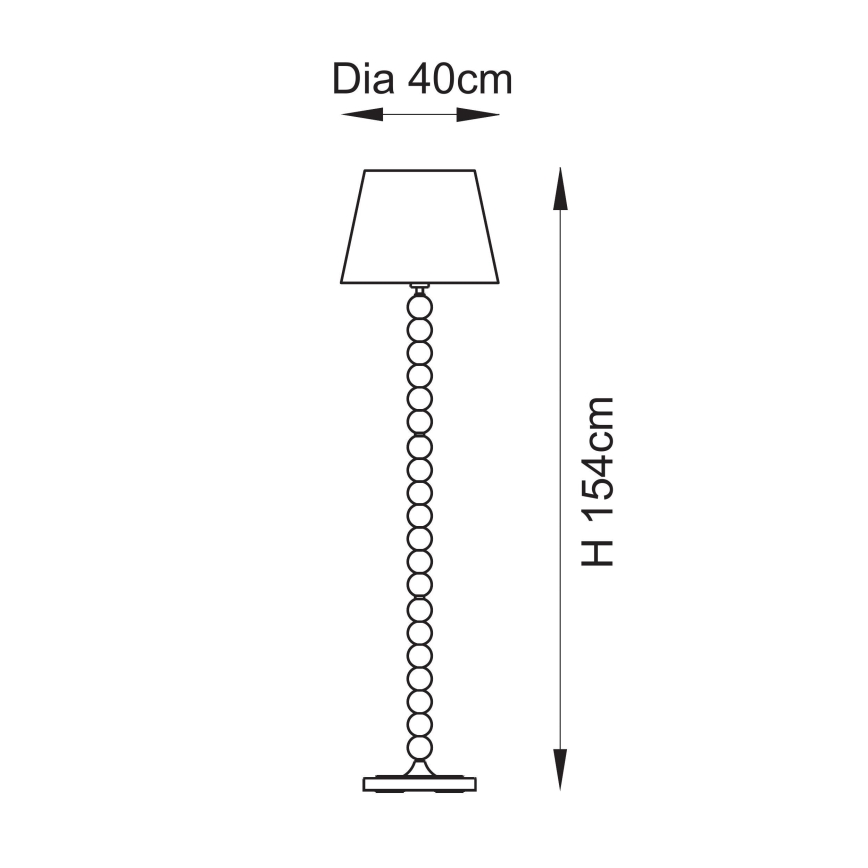 Endon 114634 - Stehleuchte HIGGLEDY 1xE27/10W/230V grün/grau