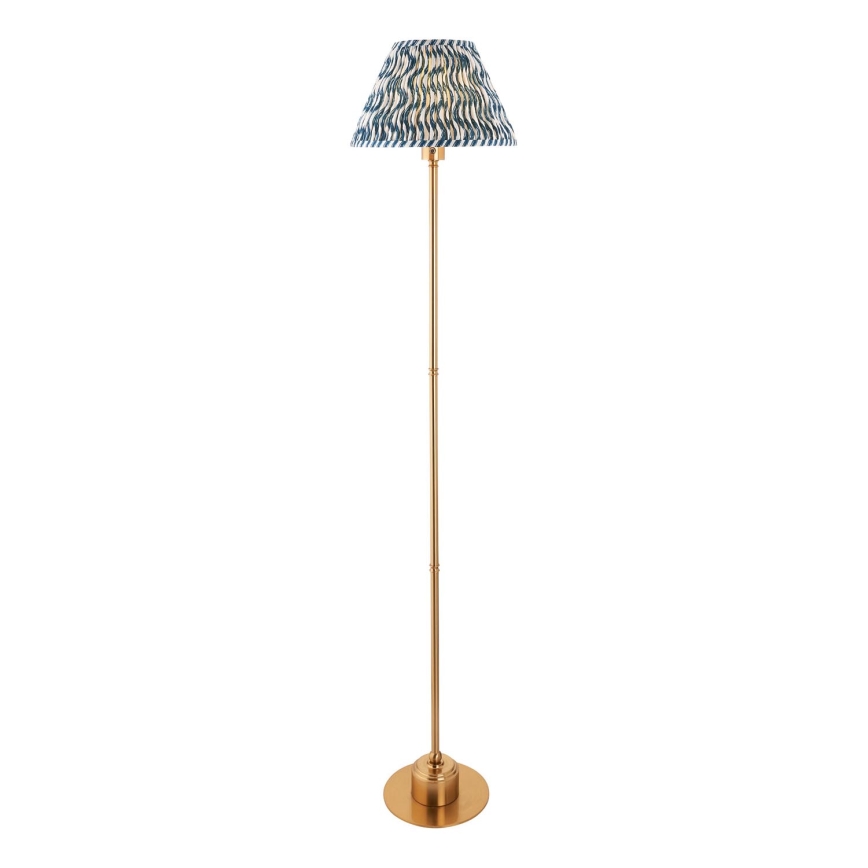 Endon 114778 - Dimm- und aufladbare LED-Stehleuchte BURLEY LED/1,5W/5V Messing/blau