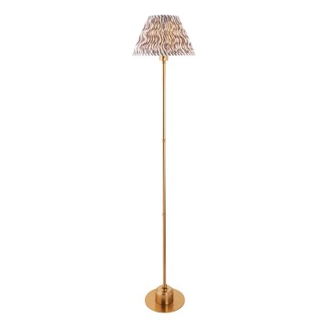 Endon 114785 - Dimm- und aufladbare LED-Stehleuchte BURLEY LED/1,5W/5V Messing/grau