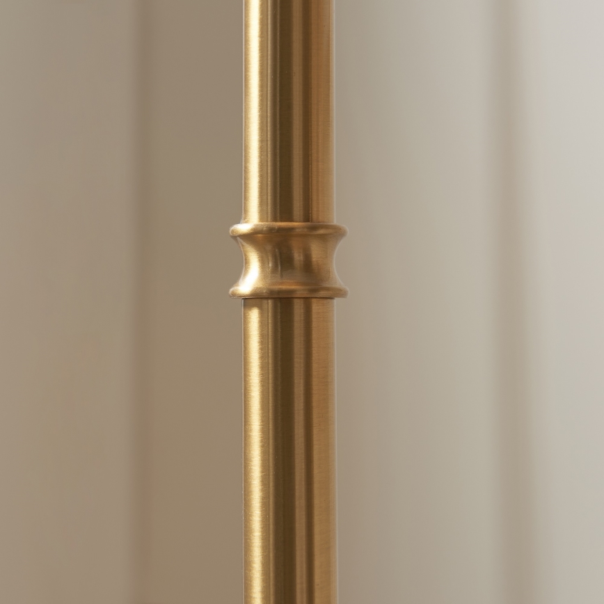 Endon 114785 - LED-dimmbare wiederaufladbare Stehleuchte BURLEY LED/1,5W/5V 3600 mAh messing/grau