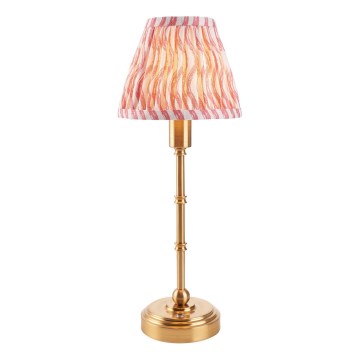 Endon 114804 - Dimm- und aufladbare LED-Tischleuchte BURLEY LED/1,5W/5V Messing/rosa