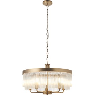 Endon 119110 - Kronleuchter an Kette CLERMONT 5xE14/6W/230V Messing