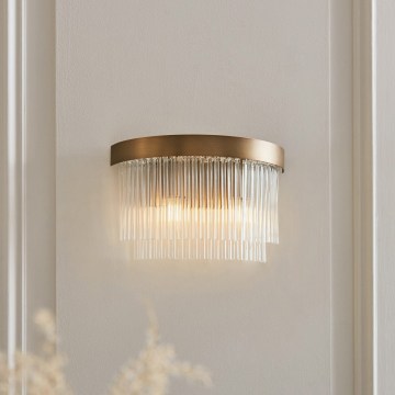 Endon 119125 - Wandleuchte CLERMONT 2xE14/6W/230V Messing