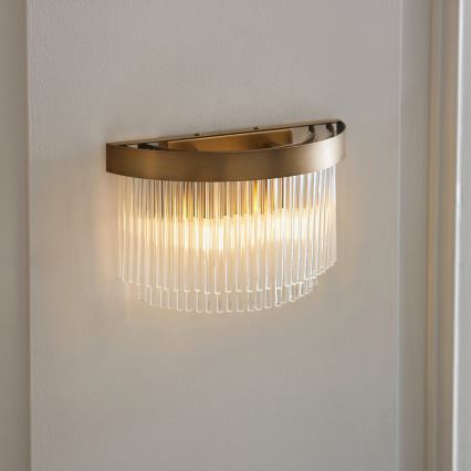 Endon 119125 - Wandleuchte CLERMONT 2xE14/6W/230V Messing