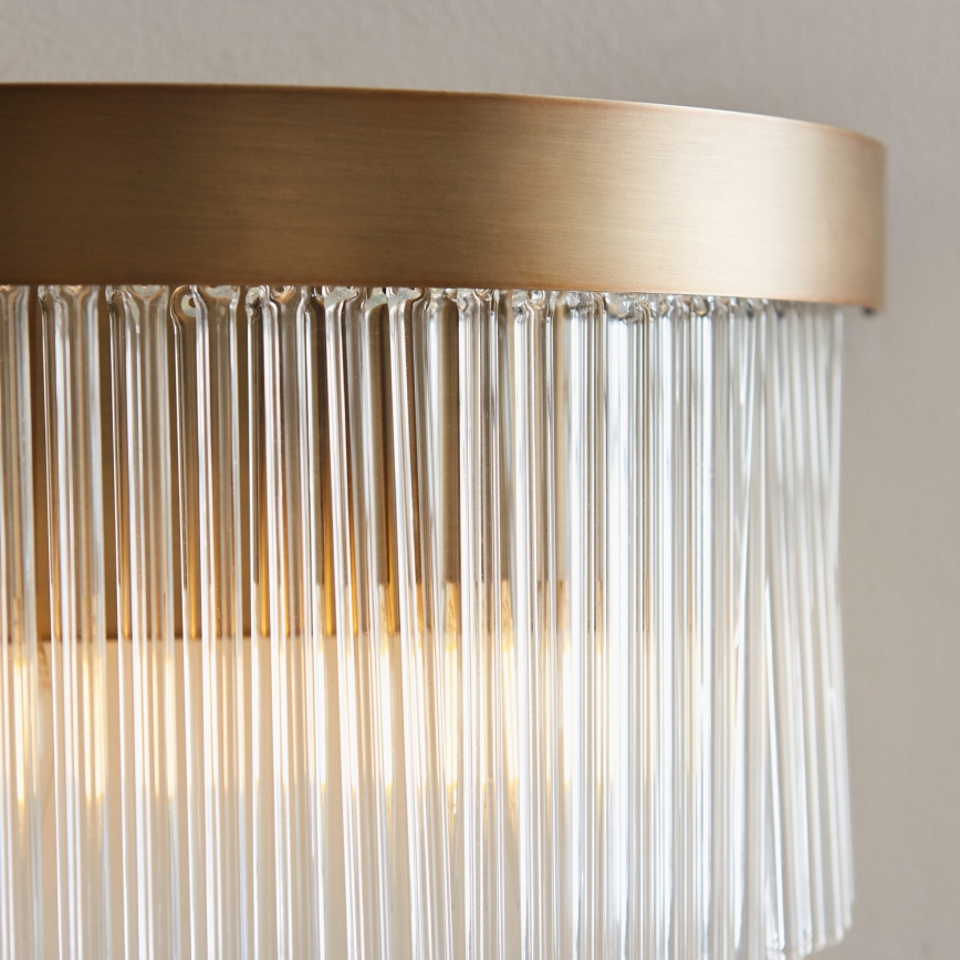 Endon 119125 - Wandleuchte CLERMONT 2xE14/6W/230V Messing