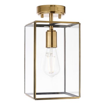 Endon 119143 - Aufgesetzter Kronleuchter HAMMOND 1xE27/10W/230V Messing