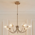 Endon 119224 - Hängeleuchte an Kabel HAGUE 7xG9/5W/230V Messing