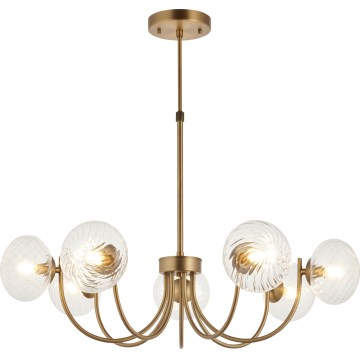 Endon 119224 - Hängeleuchte an Kabel HAGUE 7xG9/5W/230V Messing