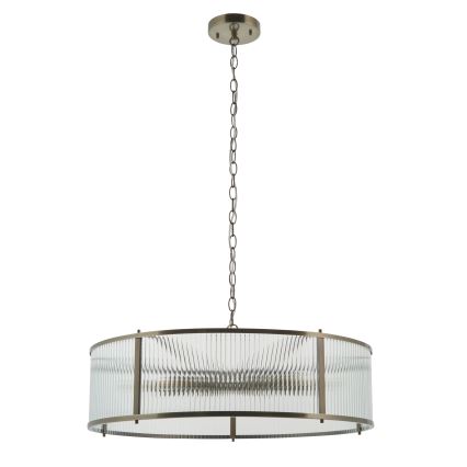 Endon 119455 - Kronleuchter an Kette RIDGETON 8xE14/7W/230V Messing