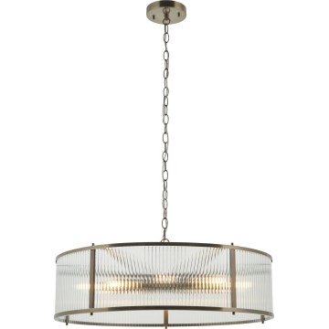 Endon 119455 - RIDGETON Kronleuchter an Kette 8xE14/7W/230V matt-chrom