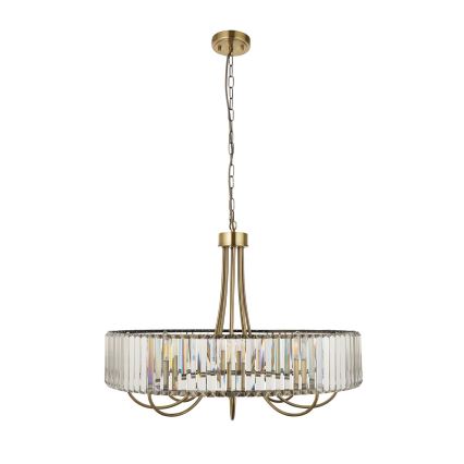 Endon 119611 - Kronleuchter an Kette VISCONTI 8xE14/6W/230V Messing
