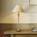 Endon 119972 - Tischlampe AVEBURY 1xE27/10W/230V Messing/Grau