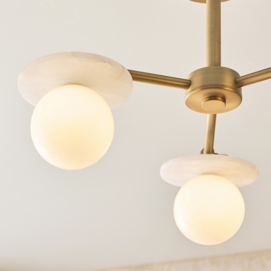 Endon 120036 - Pendelleuchte an Stange CERCHIO 3xG9/5W/230V, Messing