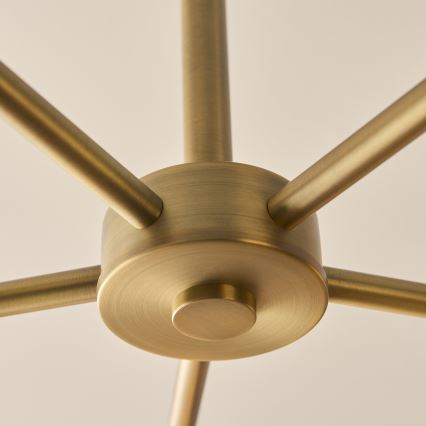 Endon 120037 - CERCHIO Pendelleuchte mit Stange 5xG9/5W/230V Messing