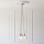 Endon 120644 - Pendelleuchte mit Kabel 3xE27/10W/230V Hochglanzchrom