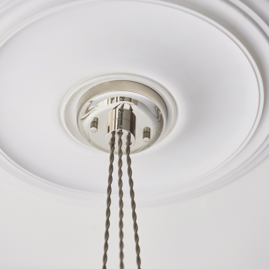 Endon 120644 - Pendelleuchte mit Kabel 3xE27/10W/230V Hochglanzchrom