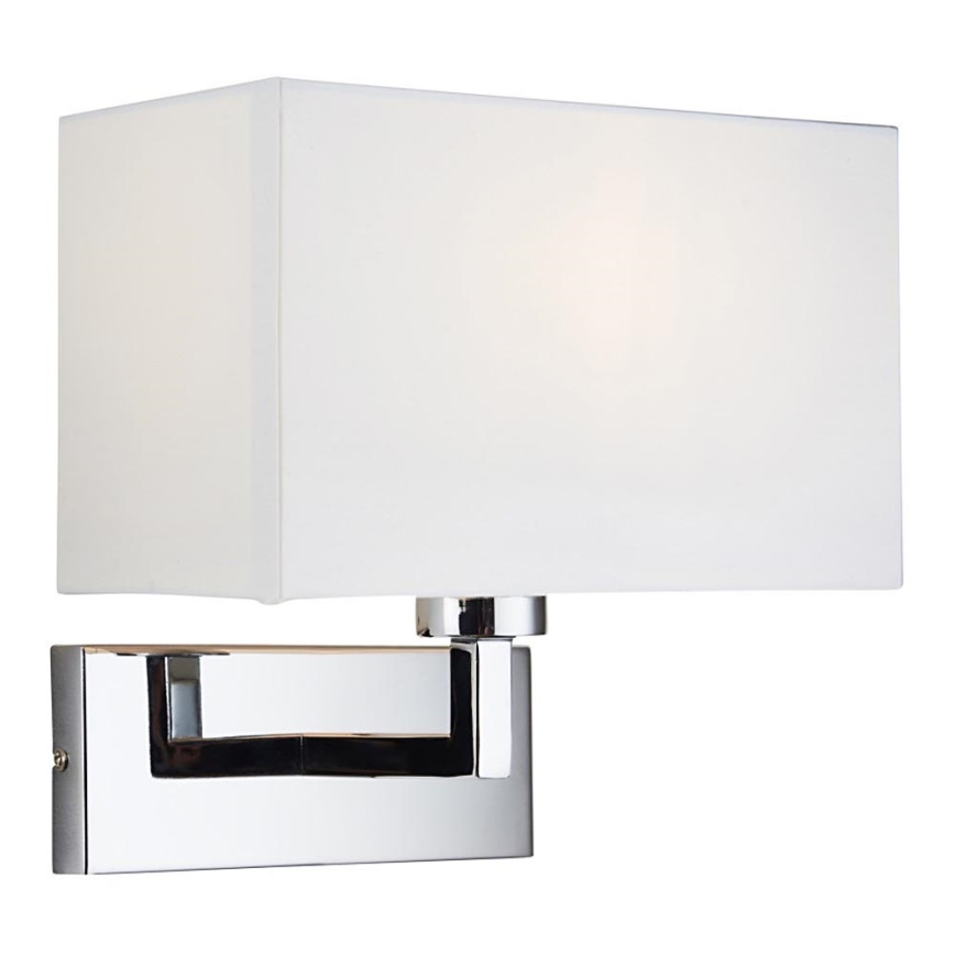 Endon 56373 - Wandleuchte PICCOLO 1xE27/10W/230V weiß/glänzendes Chrom