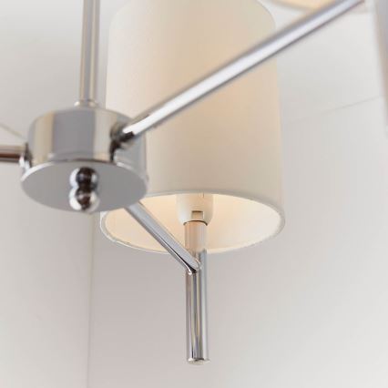 Endon 56642 - Deckenleuchte an Stange BRIO 3xE14/40W/230V glänzendes Chrom/weiß