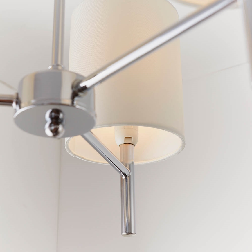 Endon 56642 - Deckenleuchte an Stange BRIO 3xE14/40W/230V glänzendes Chrom/weiß