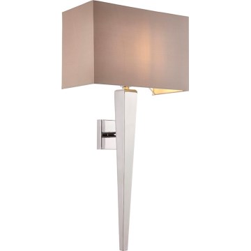Endon 56706 - Wandleuchte MORETO 1xE14/7W/230V Hochglanz-Chrom/Grau