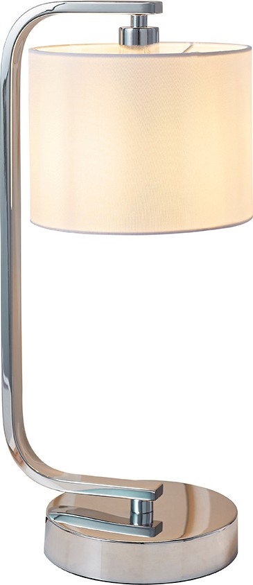 Endon 57917 - Dimmbare Tischleuchte CANNING 1xE14/40W/230V glänzender Chrom/weiß