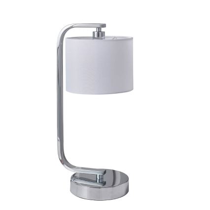 Endon 57917 - Dimmbare Tischleuchte CANNING 1xE14/40W/230V glänzender Chrom/weiß